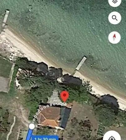 Private Seafront House In With Amazing View Of Diaporos Island Vourvourou